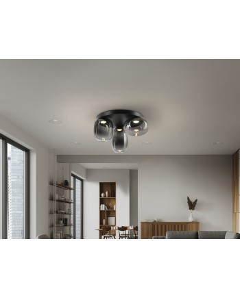 ONICE- PLAFON 3L NEGRO-SMOKE